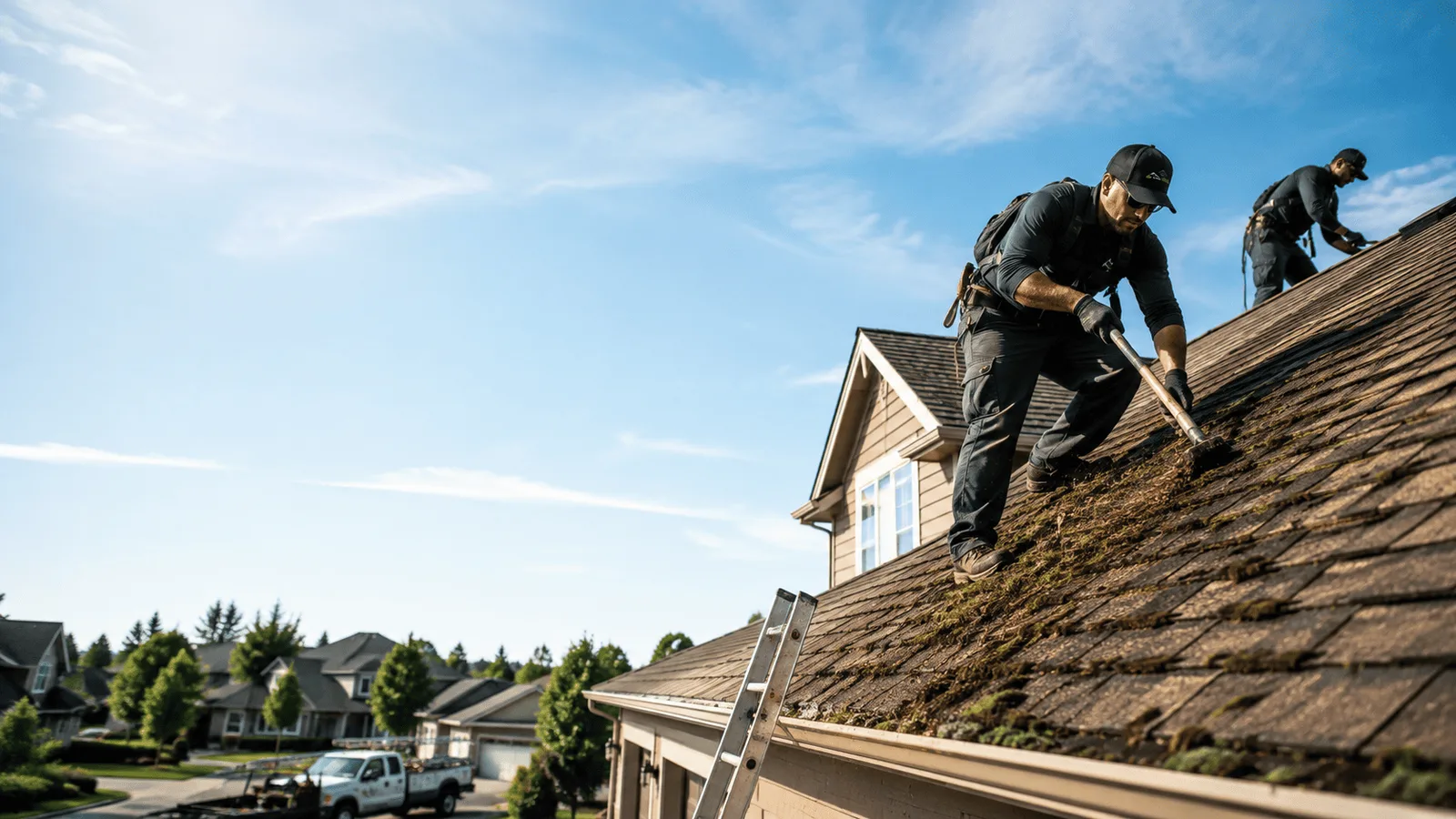 Roof Moss Removal in Lake, MI near me